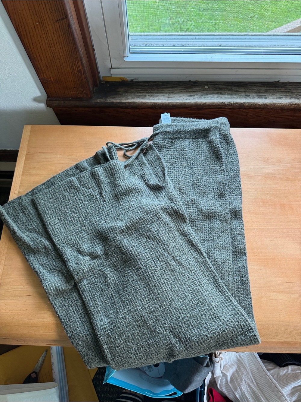 Aerie knit wide leg sweatpants